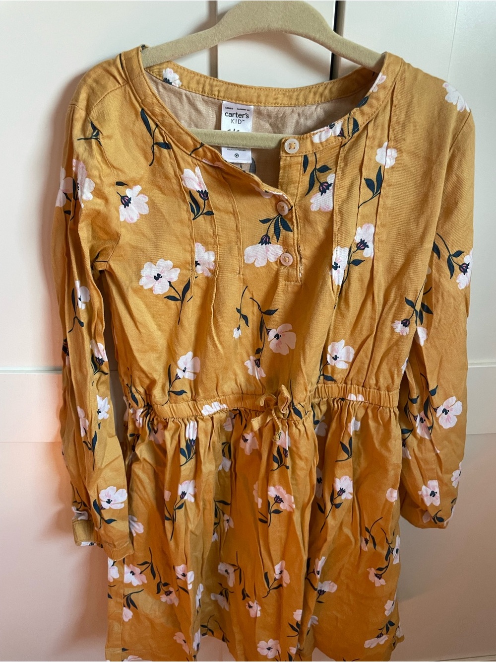 Carters yellow light dress 6/6x